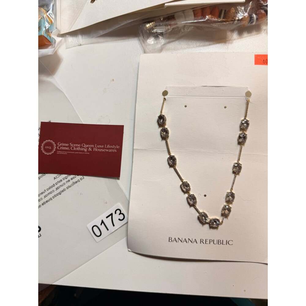 Women's Banana Republic Necklace One Size Gold & Gray
